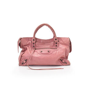 Balenciaga The City Lambskin Bag Pink